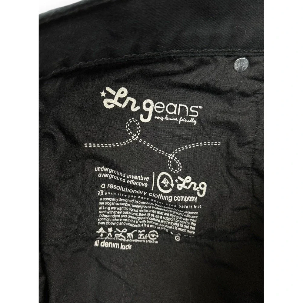 LRG Jeans Mens 36 FITS 34x30.75 Black True Straight Fit Lifted‎ Research Group